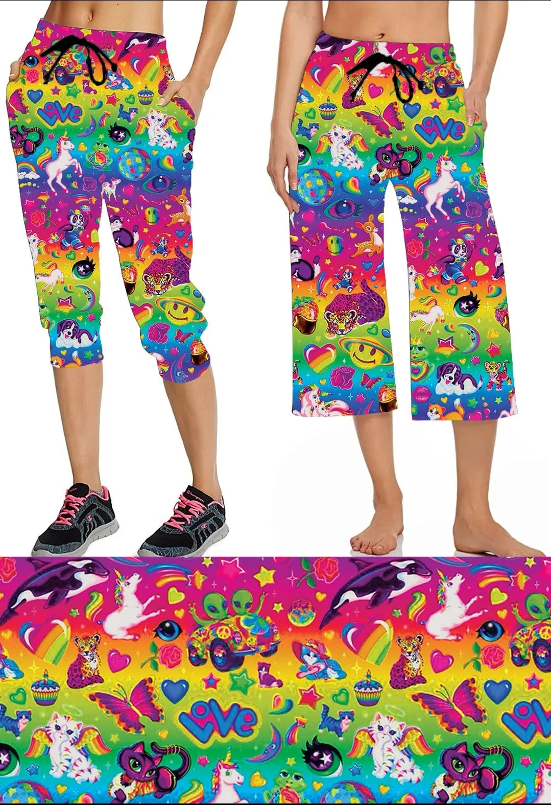 Colorful Summer LF Leggings, Capris, Lounge Pants, Joggers, and Shorts