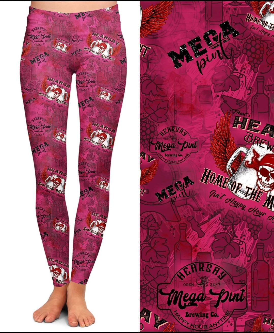 Mega pint leggings, Capris, Capri lounger and shorts with pockets