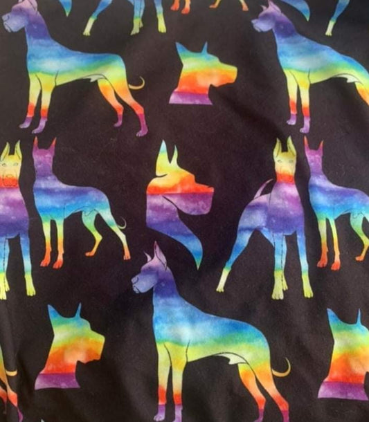 Rainbow Great Dane Leggings with Pockets