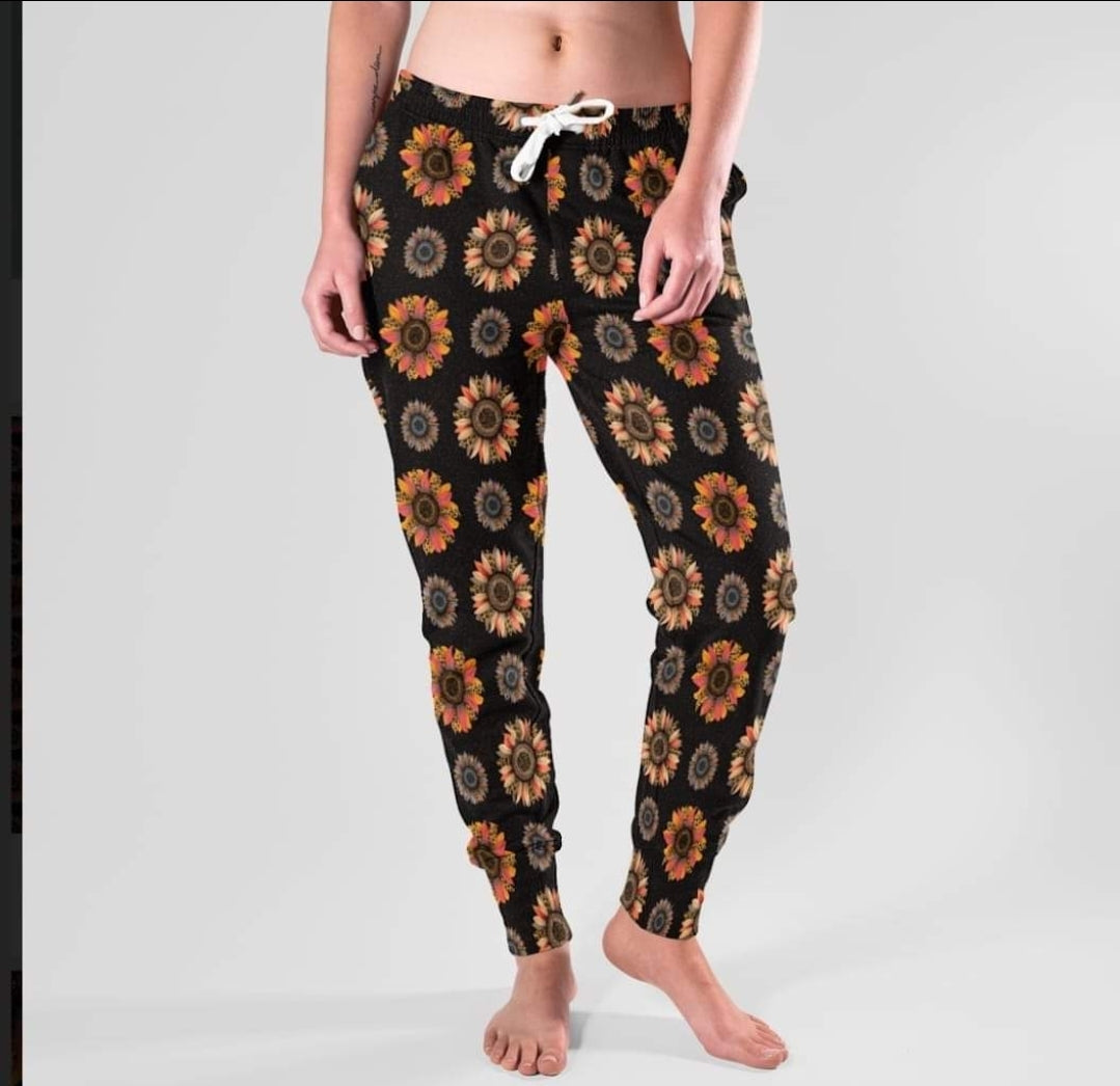 Autumn Sunflowers leggings and lounge pants