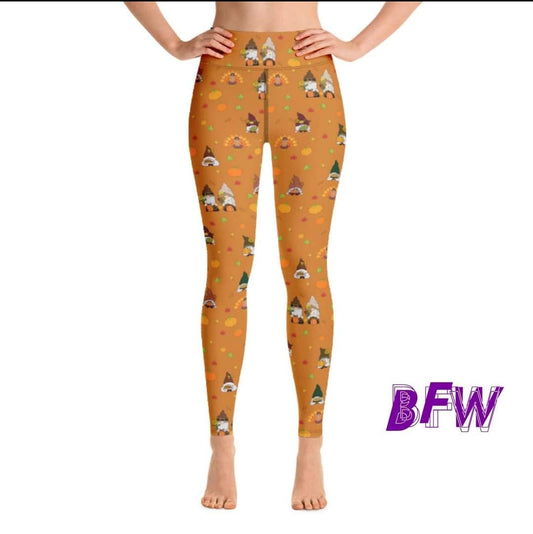 Fall Gnome leggings, Capris, and Lounge Pants with pockets