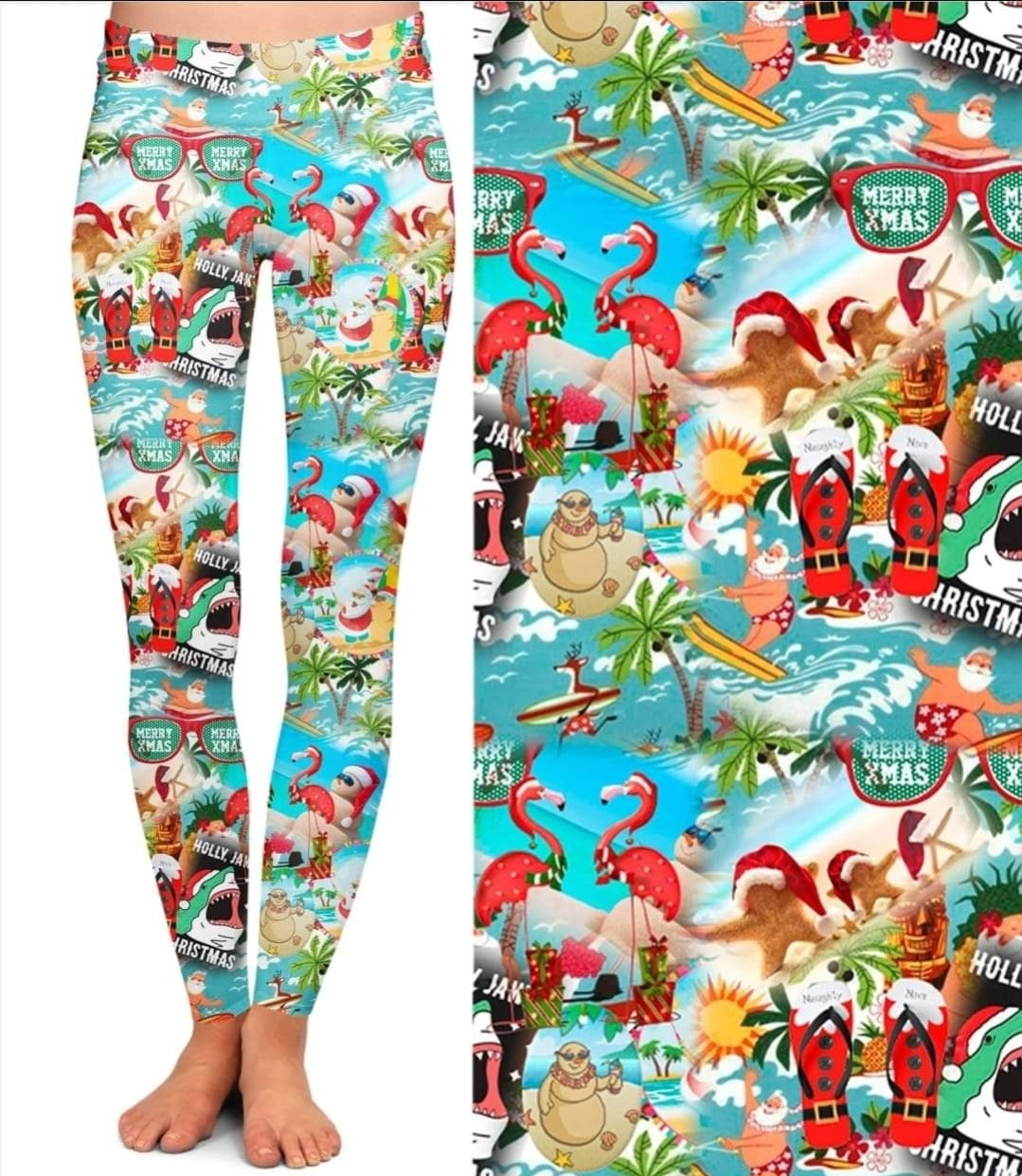 Summer Christmas leggings, capris, joggers and skorts with pockets