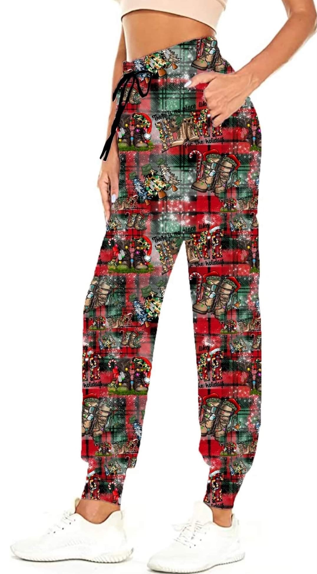 Military Christmas leggings with and without pockets