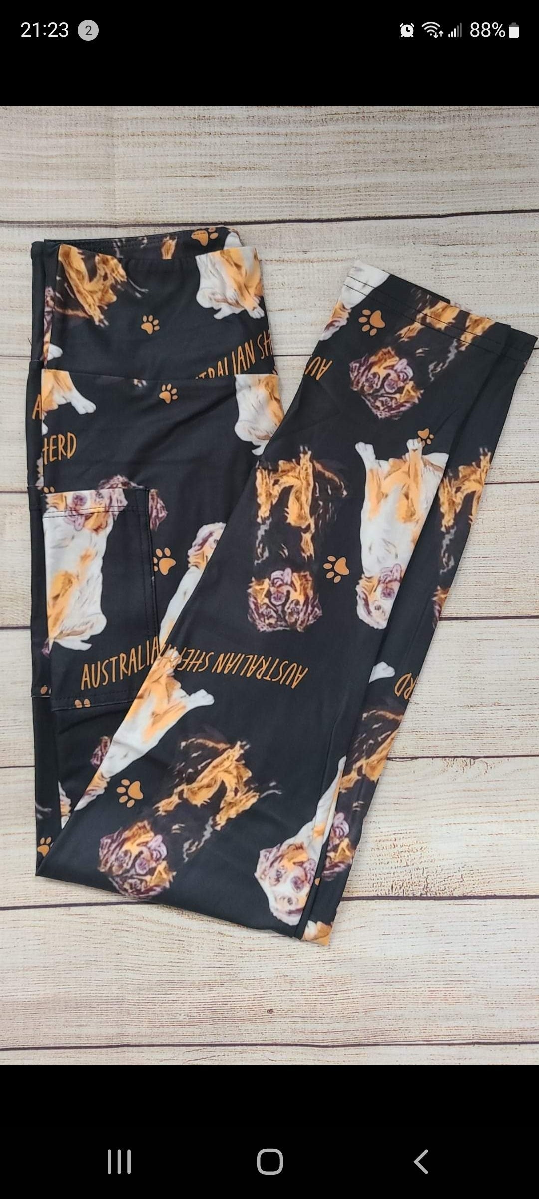 Australian Shepherd Leggings, Capri Joggers and jogger shorts