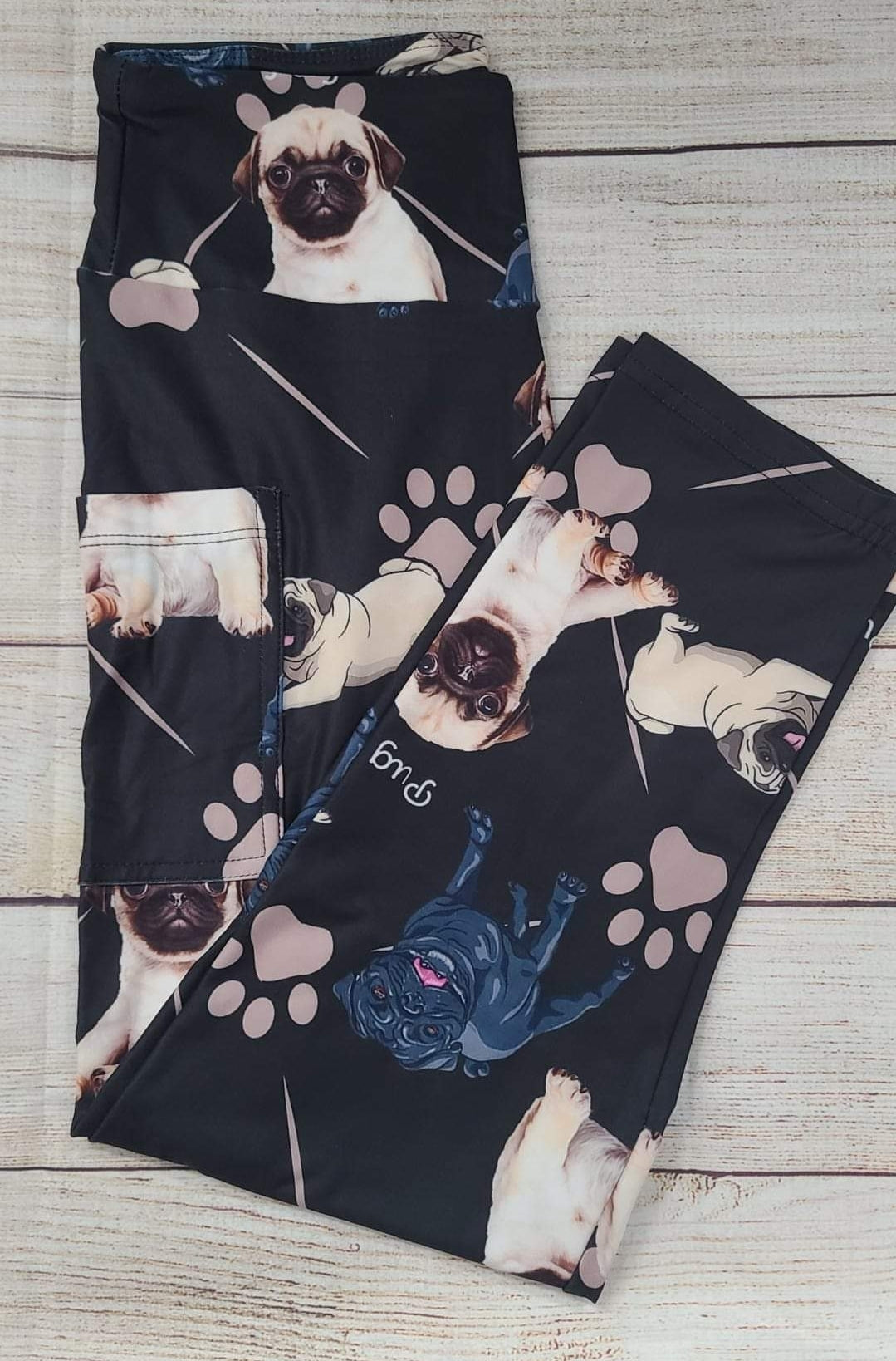 Pug Life leggings, capris and joggers