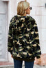 Camouflage Half Zip Fuzzy Hoodie - Keene's