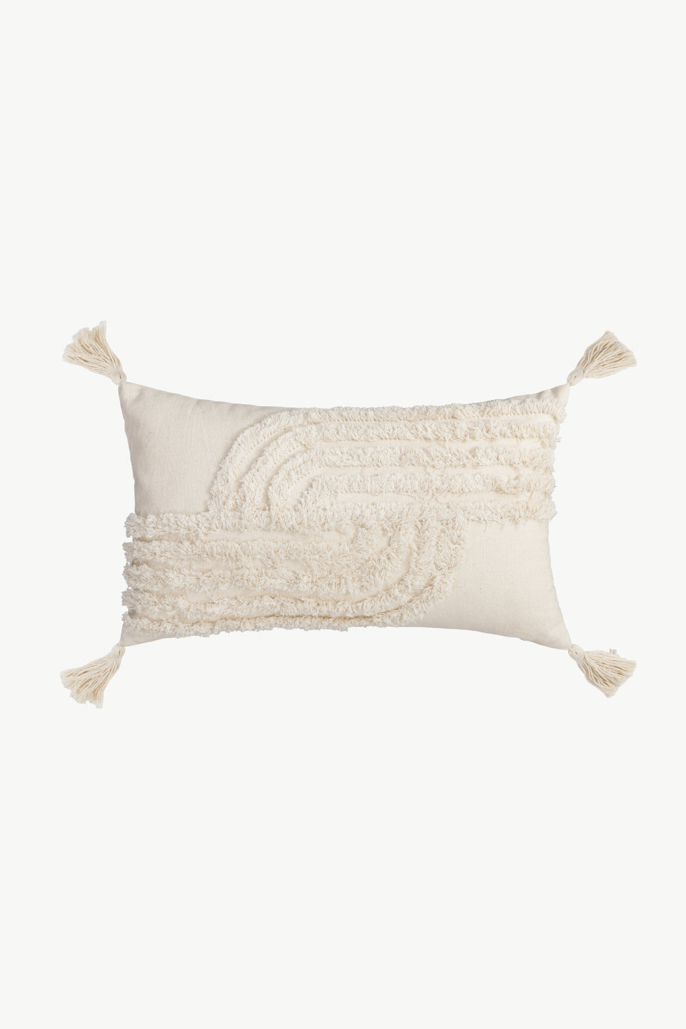 Fringe Trim Decorative Throw Pillow Case