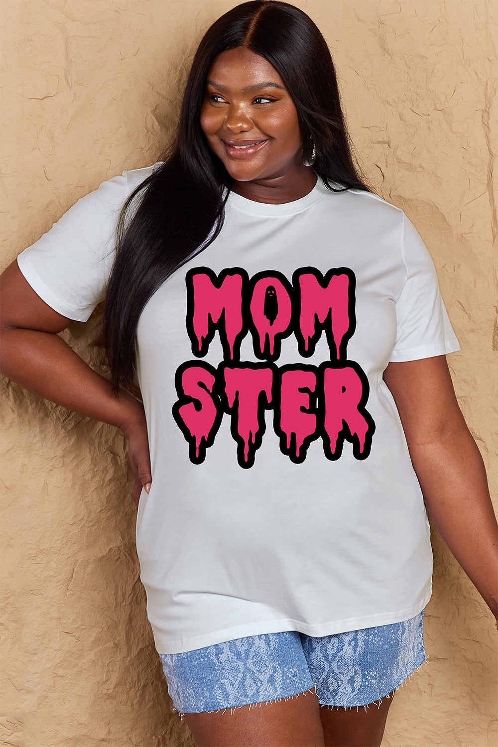 Simply Love Full Size MOM STER Graphic Cotton T-Shirt