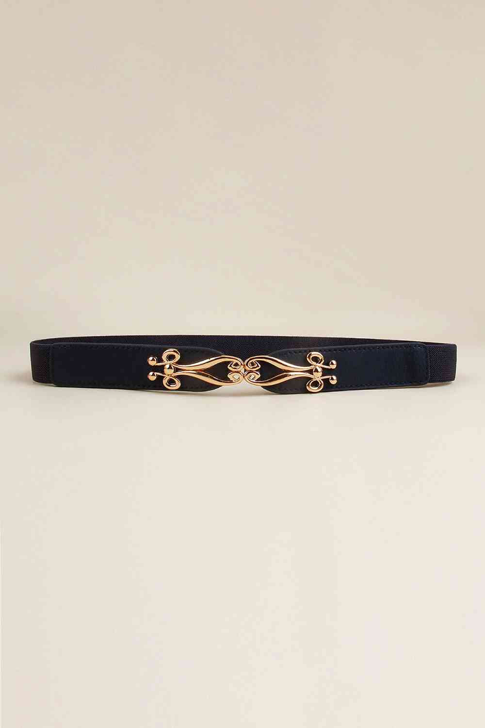 Alloy Buckle Elastic Belt