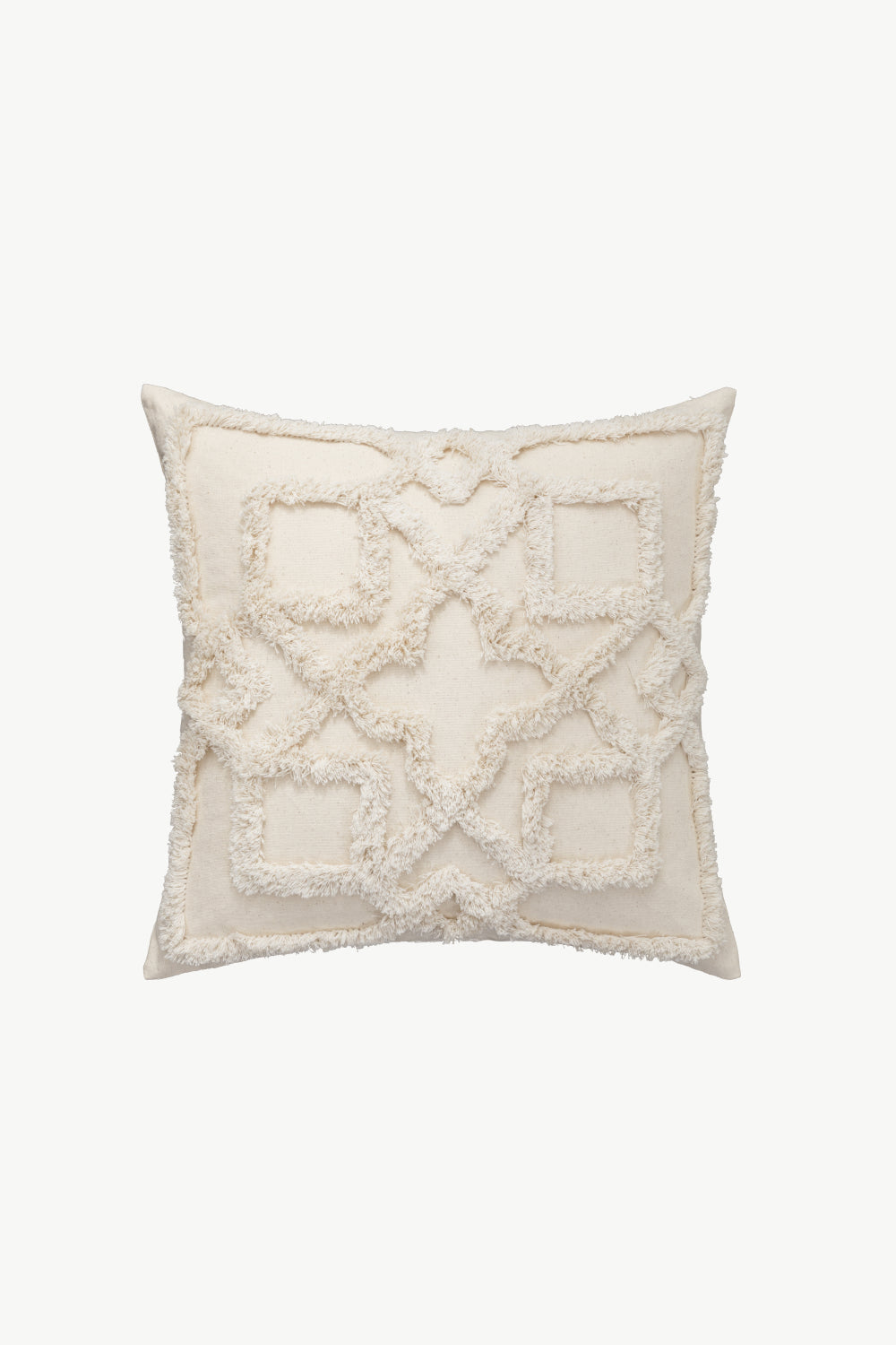 Fringe Trim Decorative Throw Pillow Case