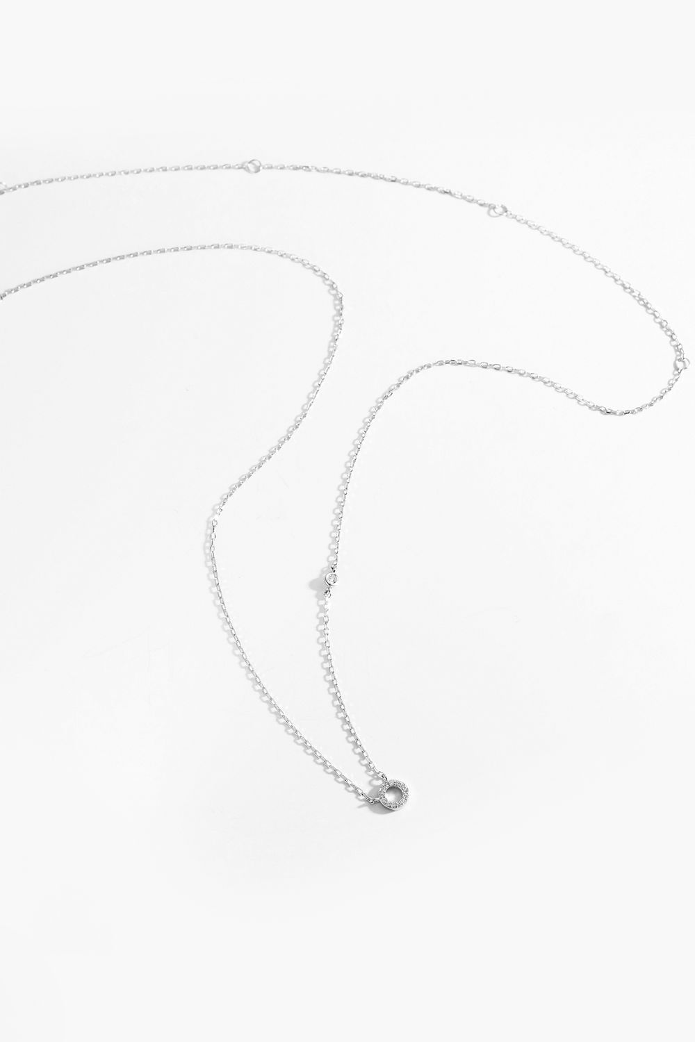 L To P Zircon 925 Sterling Silver Necklace