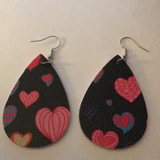 Heart Earrings - 2023 Collection - Heart Dark Background