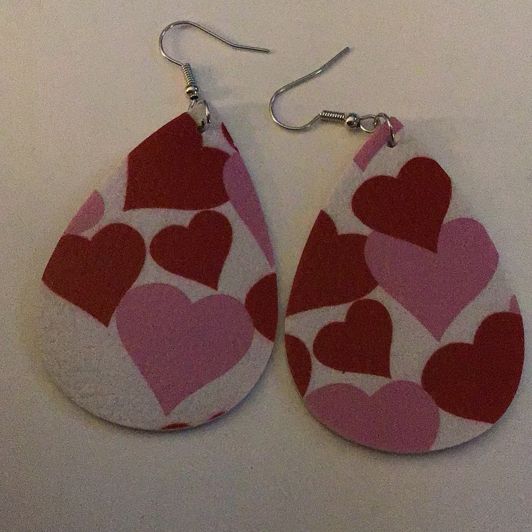 Heart Earrings - 2023 Collection - Pink and Red Hearts