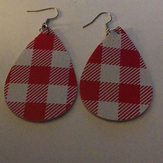 Heart Earrings - 2023 Collection - Checkered