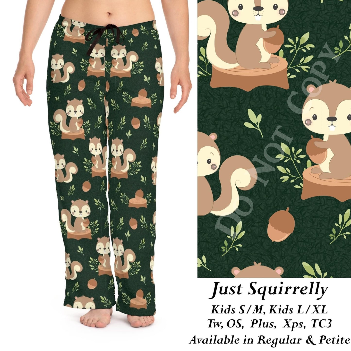 Just Squirrelly- Leggings, Capri, Full Length Loungers & Joggers