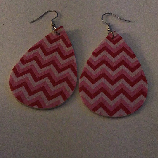 Heart Earrings - 2023 Collection - Pink ZigZag