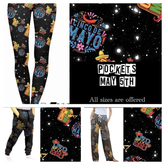 Cinco de Mayo Leggings, Lounge Pants