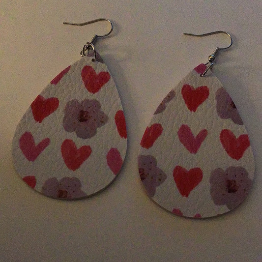 Heart Earrings - 2023 Collection - Hearts With Flower