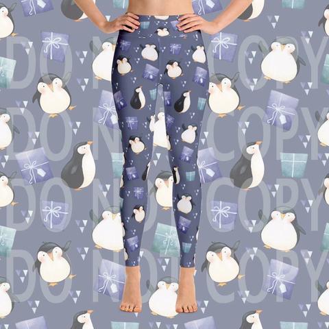 Penguin Present Custom Leggings - Keene's