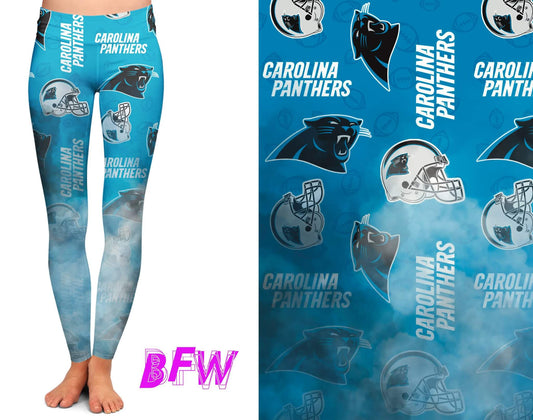 Carolina Football smoke print leggings with pockets