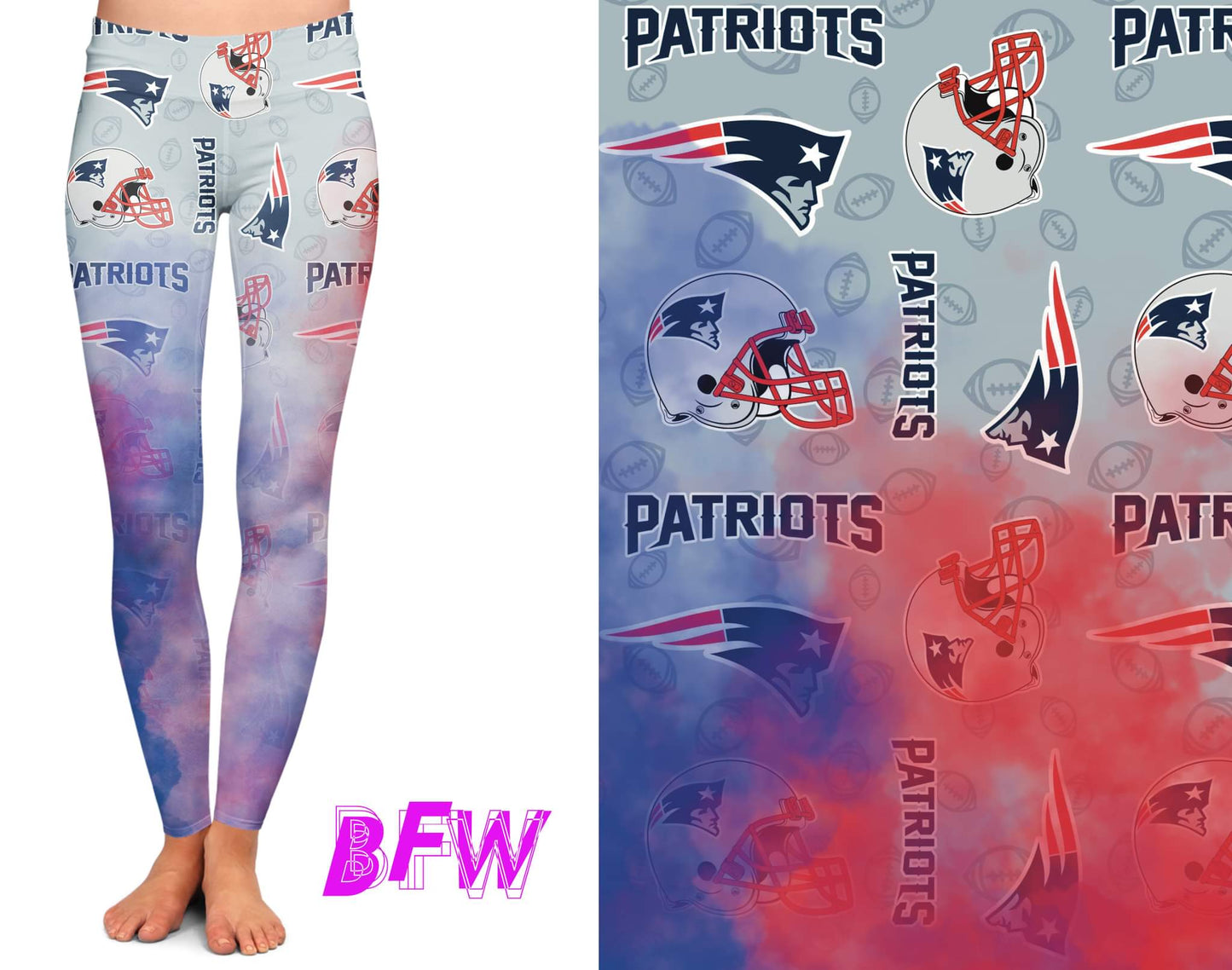 New England Football smoke print leggings and Unisex Joggers