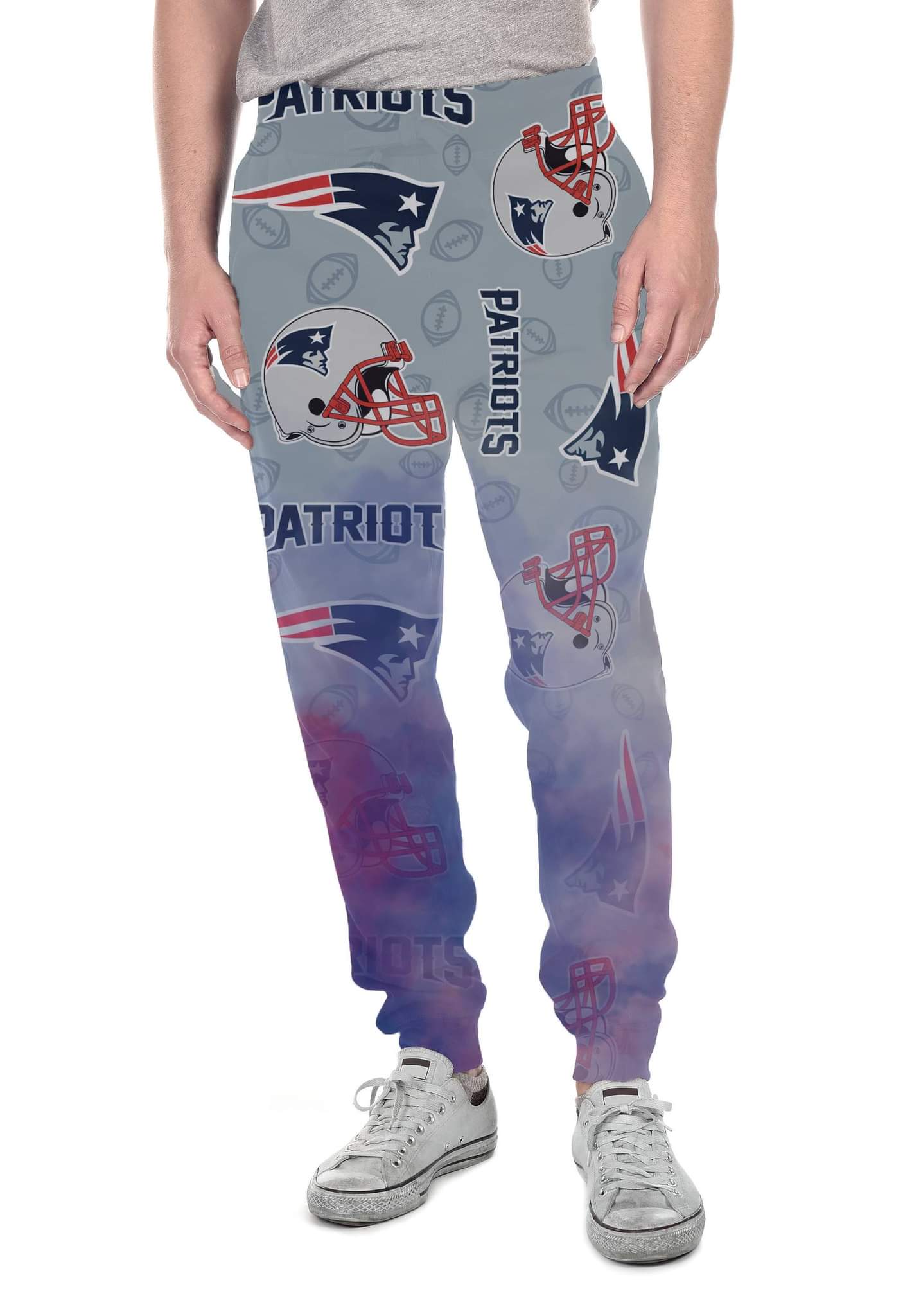 New England Football smoke print leggings and Unisex Joggers