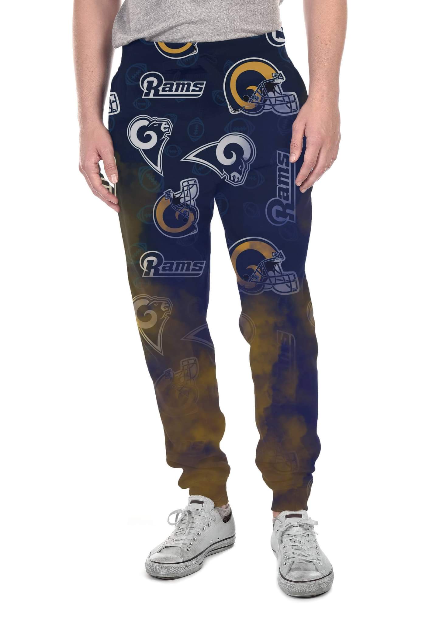 Los Angeles R Football smoke print Leggings with pockets